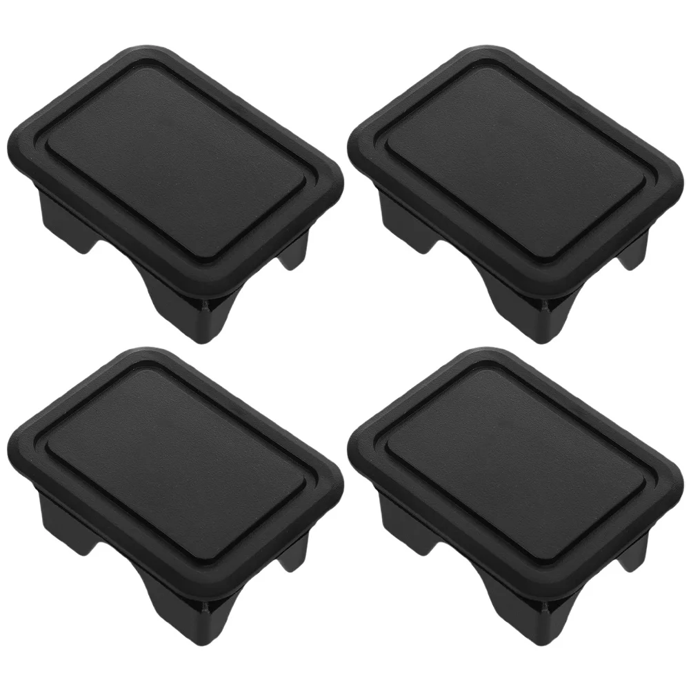 

4pcs Truck Bed Rail Stake Pocket Covers For 2019-2022 Ram 1500 2500 Dustproof Durable Protection Bed Accessories Hole Plugs