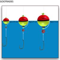 Fixed Fishing Ball Bobbers Round Ball Foam Float 25mm 40mm 50mm Plastic Buoy Tube Fishing Accessories