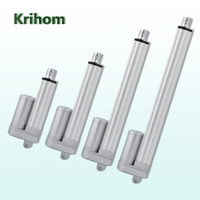 Krihom Linear Actuator 2000N IP65 12V 24V 50mm 100mm 300mm 450mm 700mm 1000mm,Suitable for Lifting Rod,Medical or Automation Use