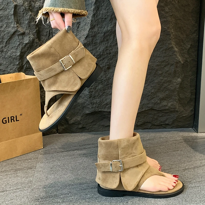 

Сандалии, женские ботинки, шлепанцы, женская обувь на платформе, универсальная обувь, лето 2023, корректирующие удобные новые модные скандальные туфли на плоской подошве для девочек
