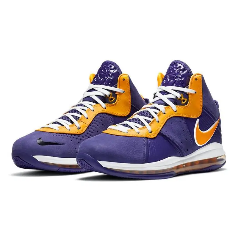 Nike LeBron 8 Lakers Sneakers shoes DC8380-500 With Original Box