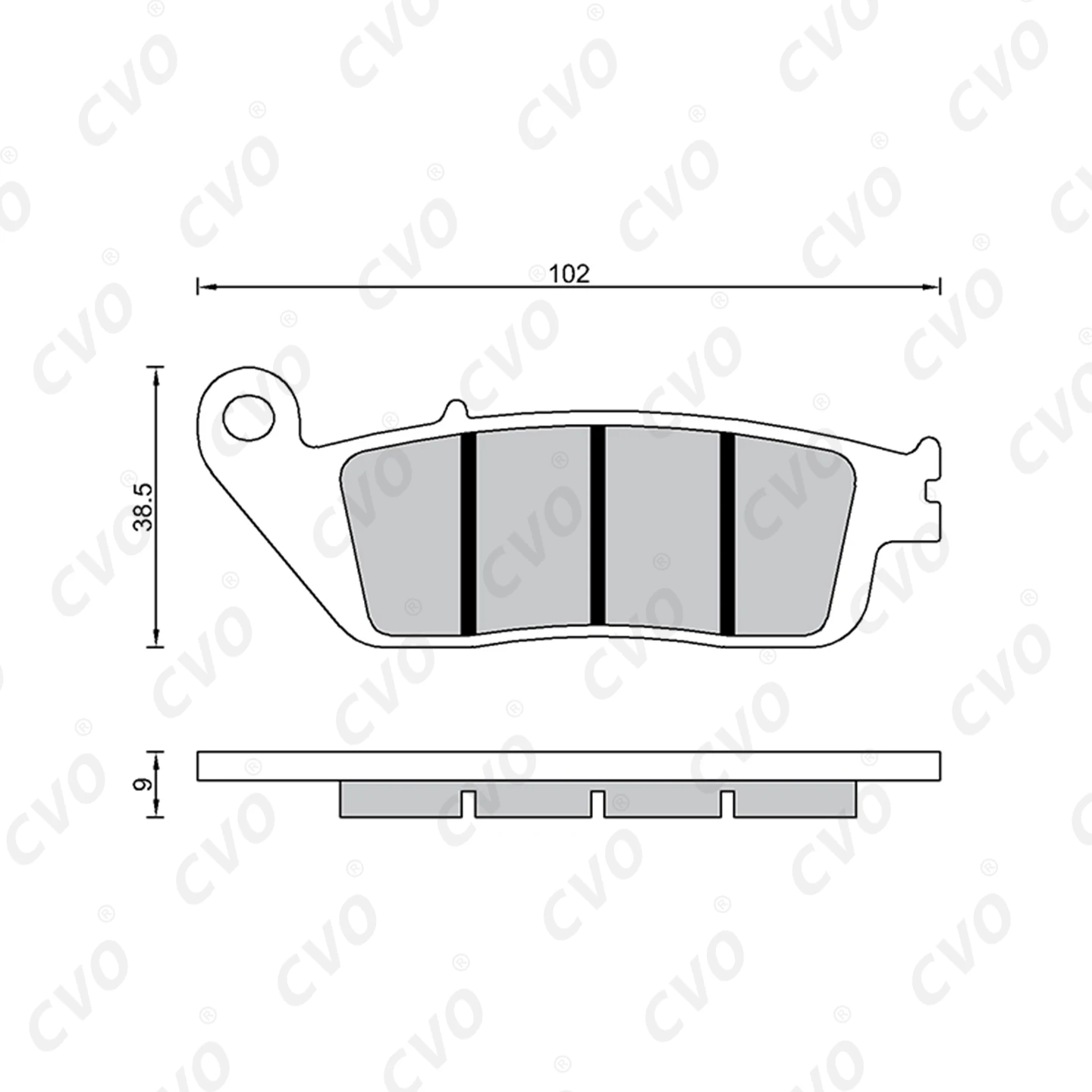 Hot Sale Motorcycle Brake Pads for HONDA CB650F/CB500X(22)/CBR650R(14-18)/NX400/CBR 650F High Performance Disc Brake Pads view 6
