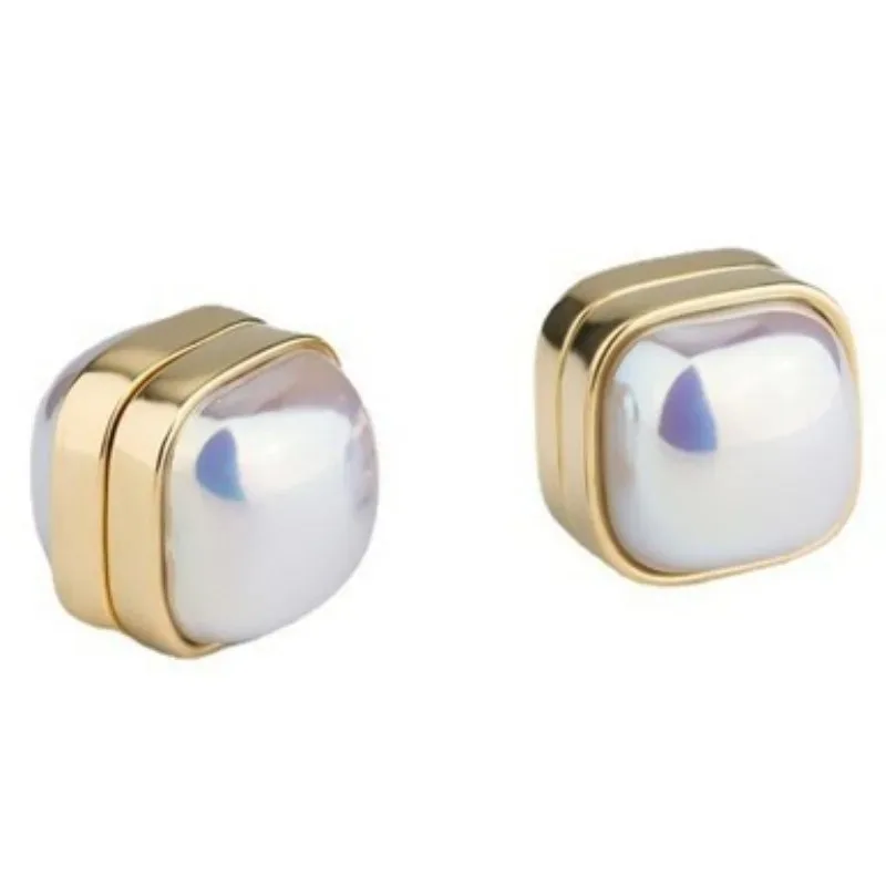 Ein Paar Unisex-Ohrringe mit starkem Magnet, magnetisch, Ohrclip, Manschette, nicht durchdringend, ohne Löcher, Ohrklemme, Kristall-Ohrstecker für Frauen