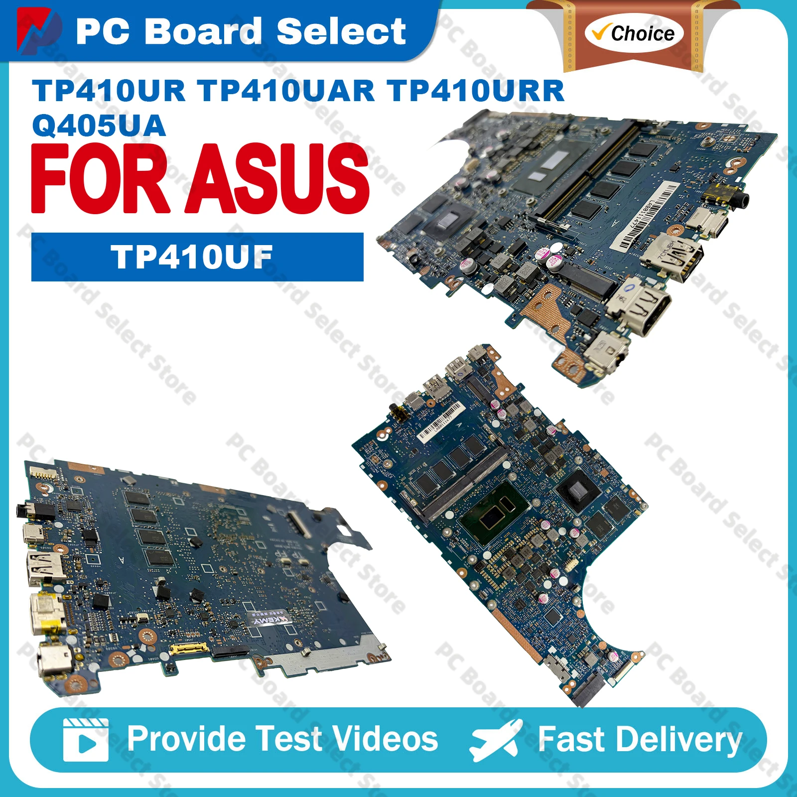 TP410UF With I3 I5 I7 CPU Mainboard For ASUS VivoBook Q405UA Flip 14 TP410UR TP410UAR TP410URR TP410U TP410UQ Laptop Motherboard