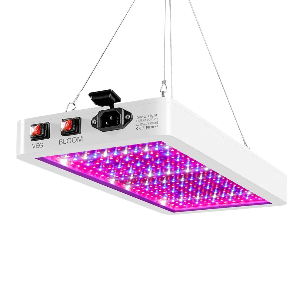 Hidropônico LED Planta Crescente Luz, Lâmpadas De Estufa, Crescimento De Flores, Caixa De Iluminação, Mais Novo, IP65, 216/312 Leds, Full Spectrum