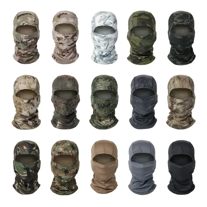 Multicam Tactical Balaclava Full Face Mask Shield Cover Cycling Hat Camouflage Balaclava Scarf