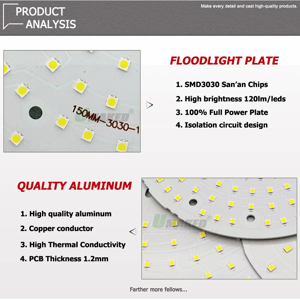 LED PCB Plate SMD3030 High Bay Light Source For Commercial Industrial Lighting Market Warehouse Workshop Garage Lamp Replace DIY