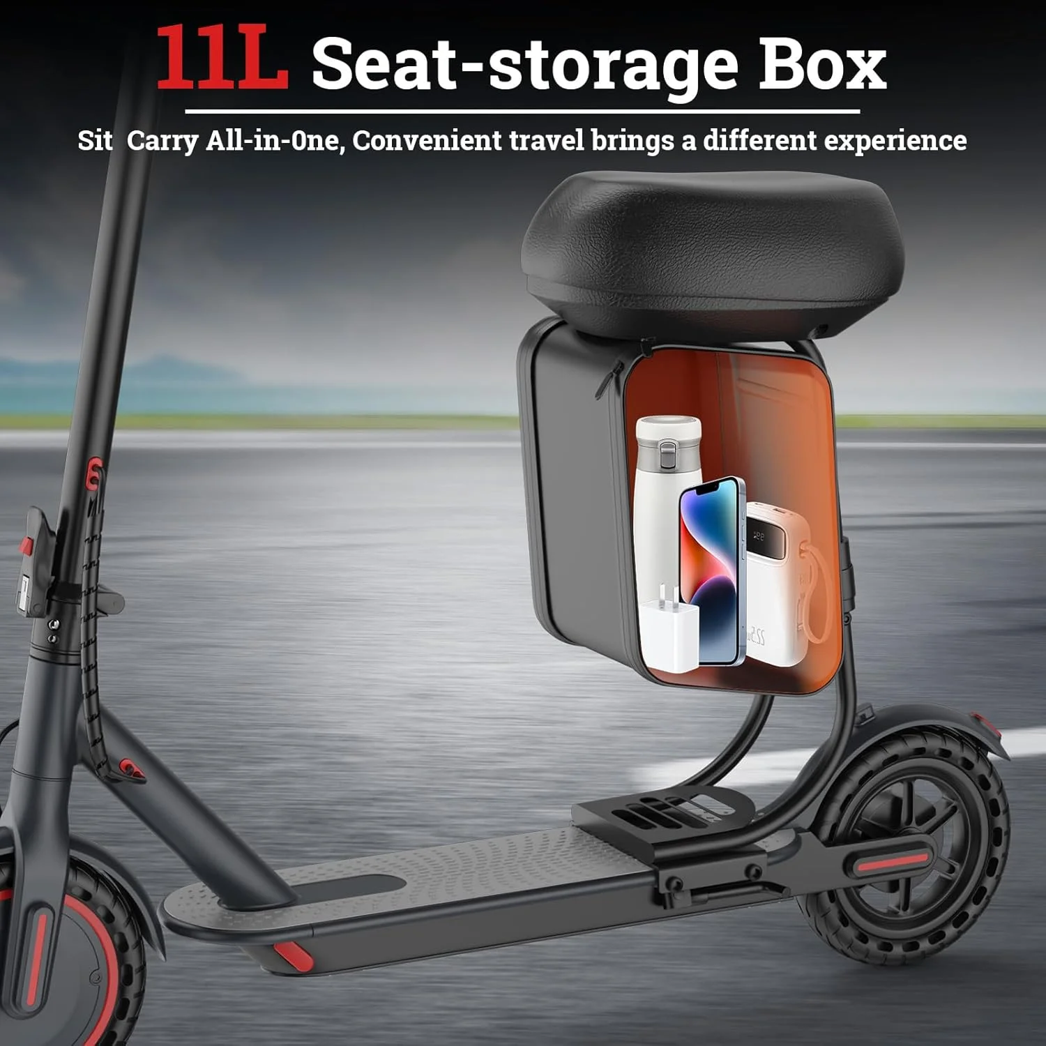 LADPED سكوتر كهربائي 350 واط موتور 36 فولت 5.2Ah بطارية التطبيق التحكم 19mph أقصى سرعة تصل إلى 16 ميل المدى سكوتر قابل للطي مع مقعد #3