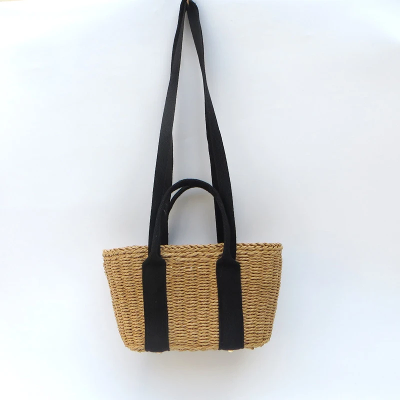 

TOBO Travel Vacation Messenger Woven Bag Straw Bag Pockets Beach Hand-made Straw Handbags Women Bags Designer Crossbody Bags