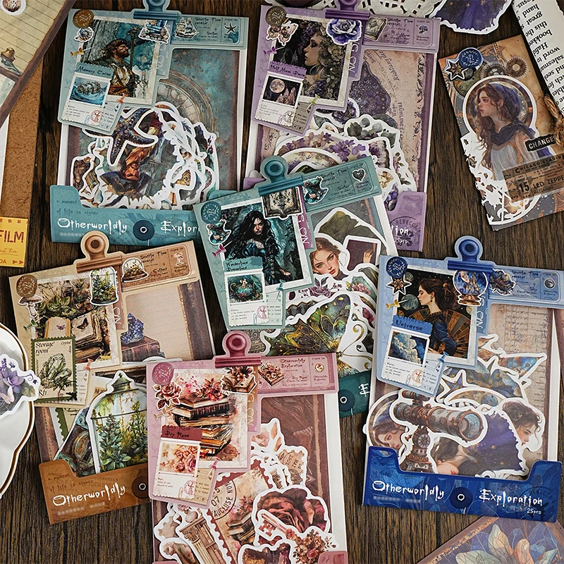 Retro Floral Animal & Figure Sticker Pack, Decor Stickers for Phone Case, Water Cup, Storage Box, Luggage & Photo Frame