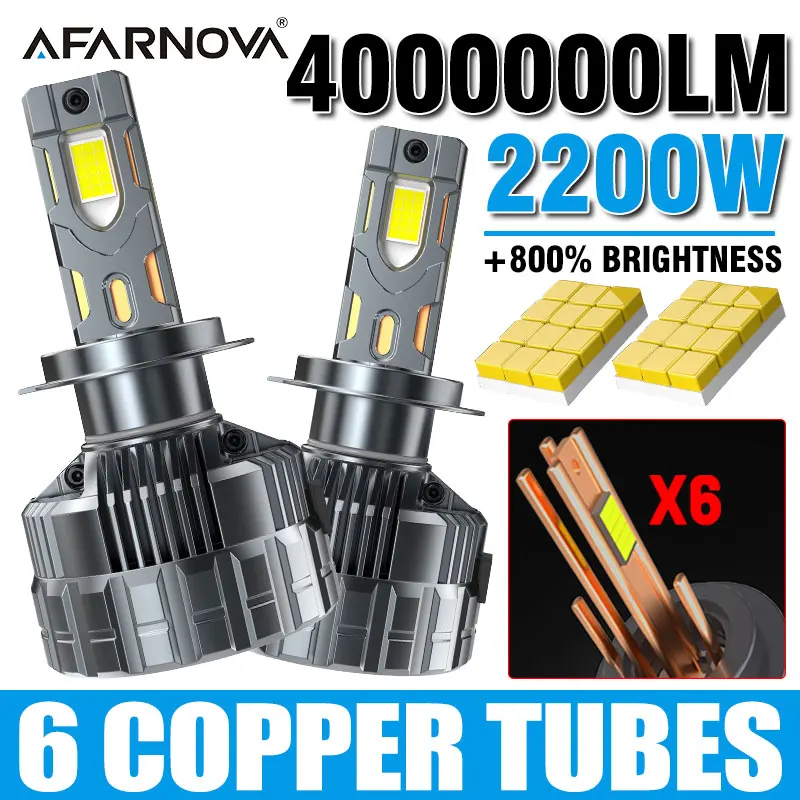 

H1 H4 H7 LED CANBUS H8 H9 H11 H1 H3 9005 HB3 9006 HB4 9007 9008 9012 Светодиодные фары 2200 Вт Высокая мощность 6000K 12V Супер яркие