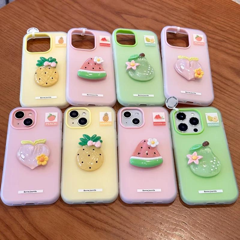 

Three-dimensional fruit pattern mobile phone suitable Apple16/15promax/14/13/12