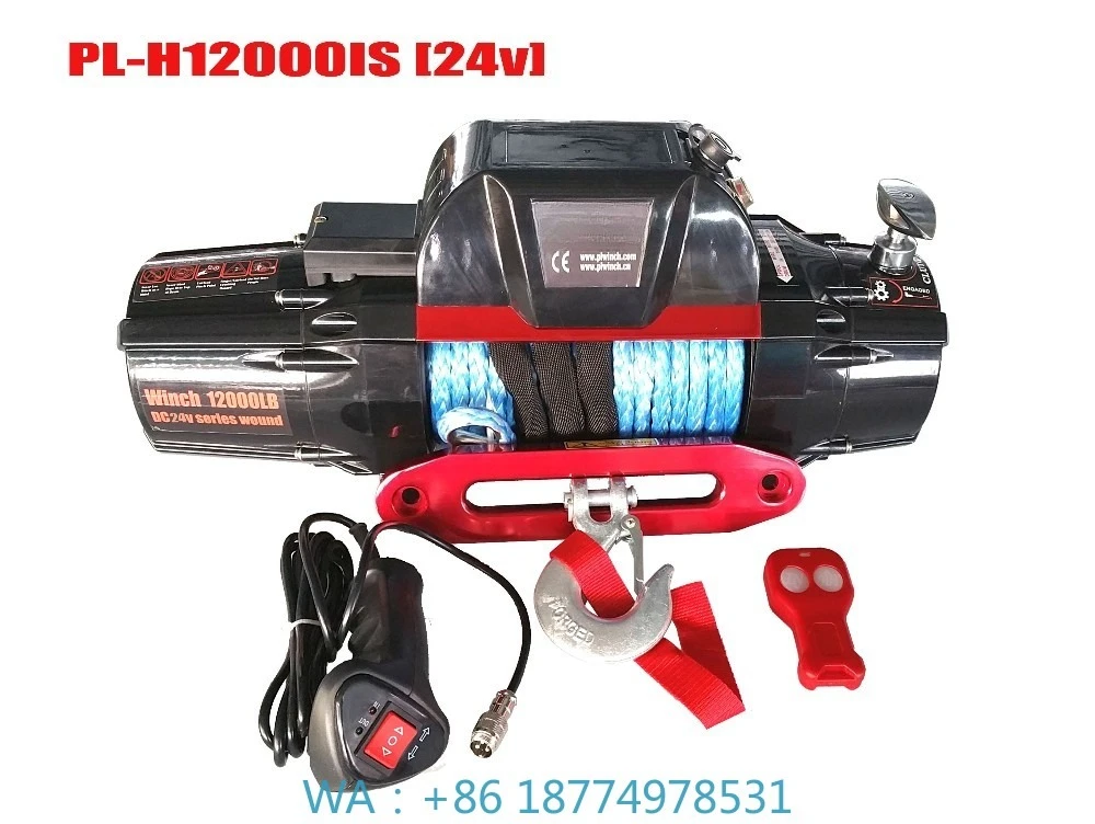Winch 12000lbs with Synthetic Rope High Quality 4*4 Car Electric