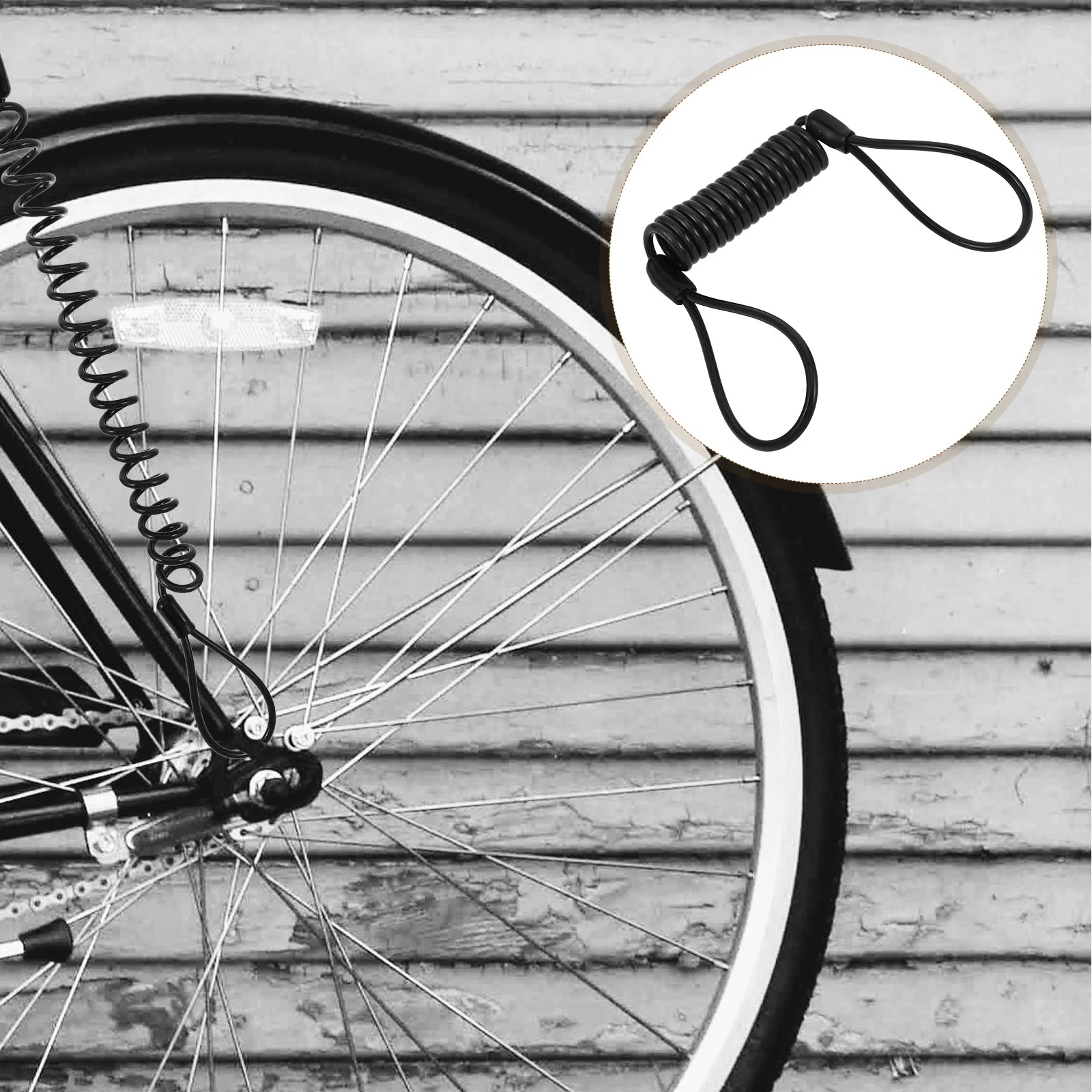 Lembrete de segurança de aço para motocicleta scooter bicicleta durável resistente ao desgaste cabo de lembrete scooter disco de freio cabo de alarme
