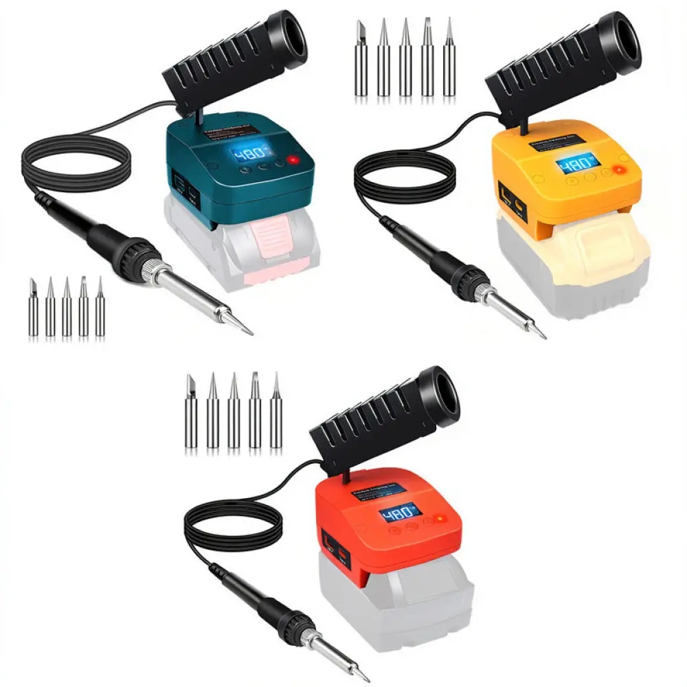 Cordless Solder Station For For Dewalt For Milwaukee For Bosch Battery USB C Fast Heat Welding Tool DIY Hobbyist