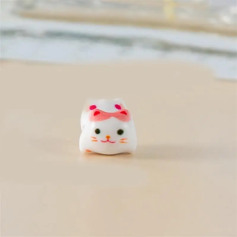  Set of 10pcs Fortune Cats Beads for Jewelry Making Versatile Handmade Crafts