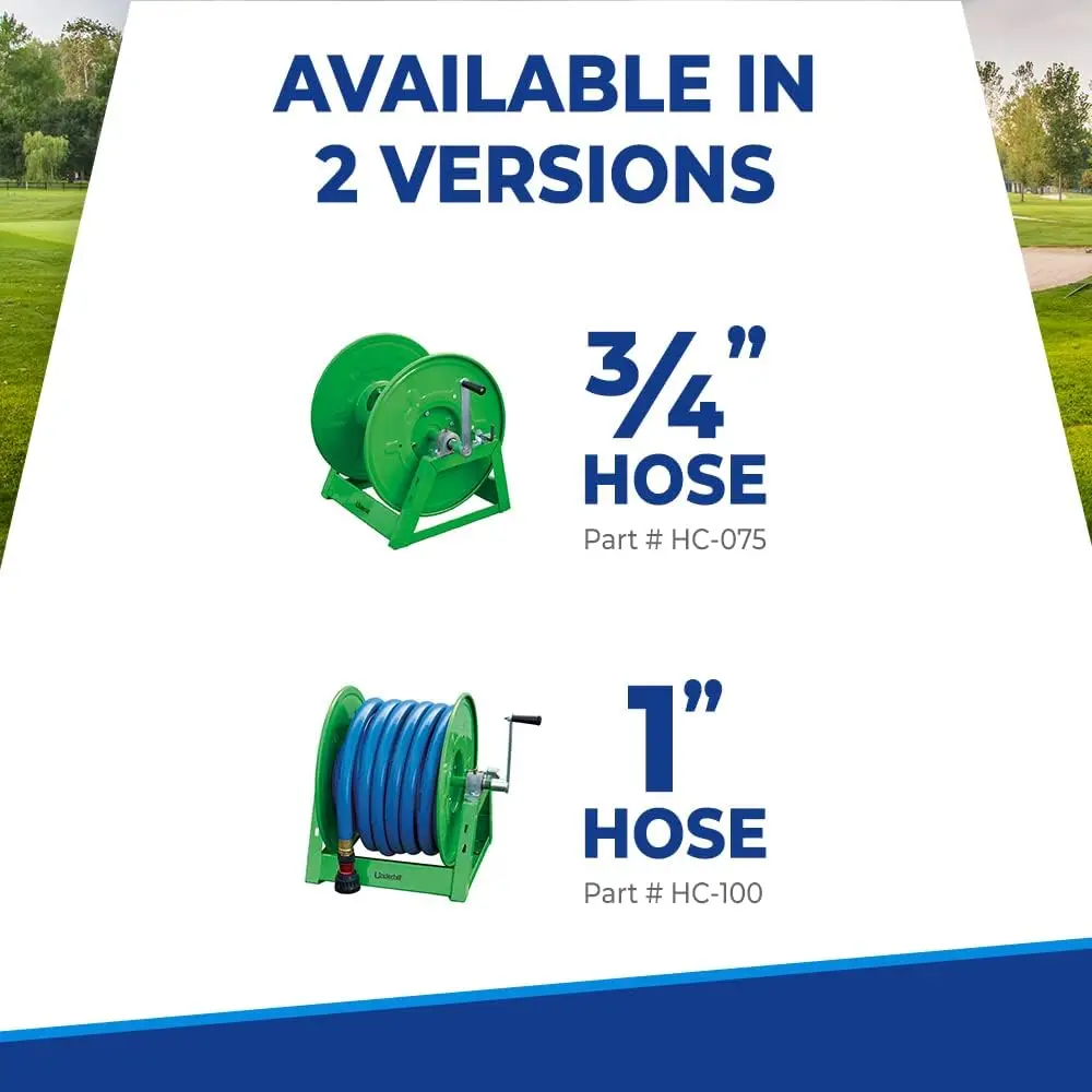 Underhill Hose Reel Holder Caddy, Heavy-Duty, Industrial Quality For Golfing Greens And Sports Fields, Holds Over 100 Feet Of 1