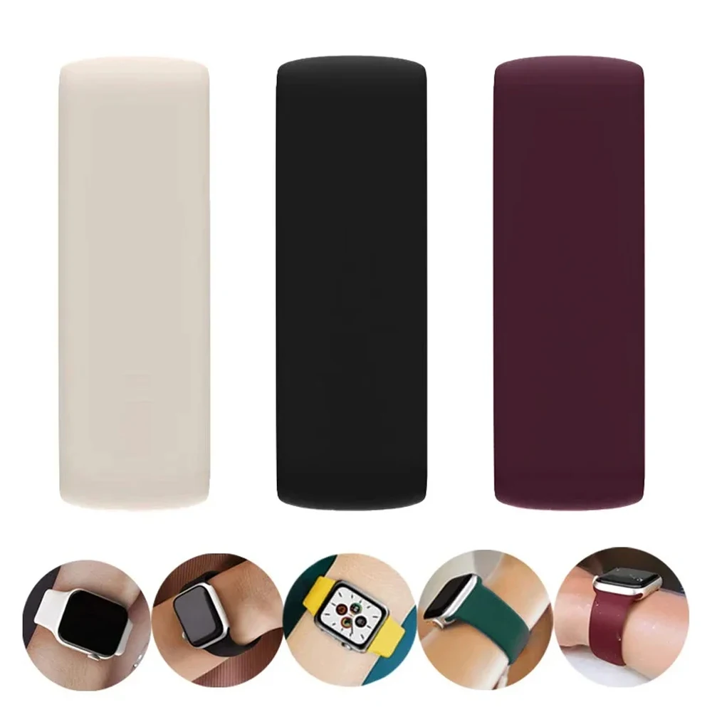 

Solo Strap for Apple Watch Band 44mm 45mm 41mm 40mm 42mm 49mm 38mm Silicone bracelet correa iwatch series 9 6 5 3 4 7 8 SE Ultra