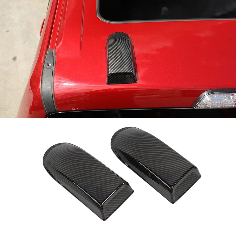 Car Exterior Top Antenna Decoration Cover Trim Sticker Decal for Ford F150 F-150 2021 2022 2023 Accessories ABS Carbon Fiber