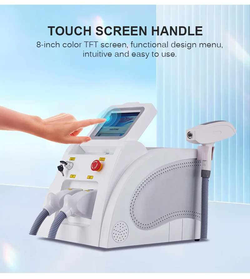 2024 New multifunctional+E-light+IPL OPT super hair removal ND-YAG laser machine permanent hair removal tattoo beauty machine