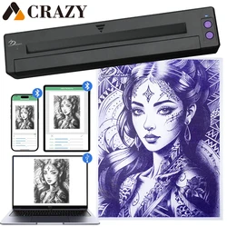Bluetooth Tattoo Transfer Machine Stencil Thermal Printer Mobile Wireless Transfer Machine PDF Photo Drawing Printing Copier
