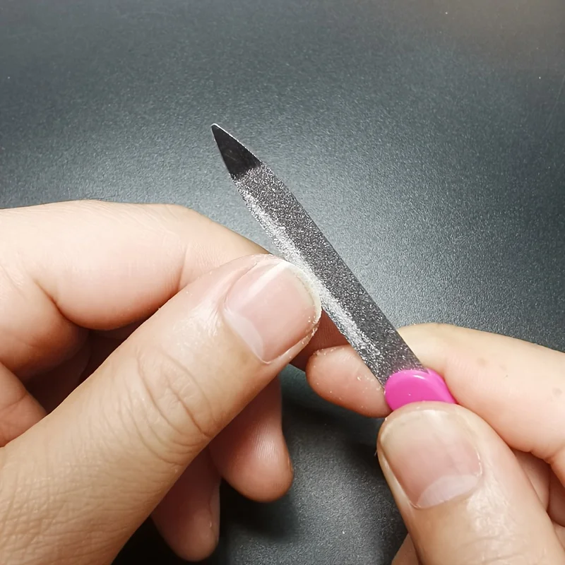 Stainless Steel Nail File Without Fragrance, Double-sided Sandblasting Treatment, Nail Trimming and Polishing Tool Set