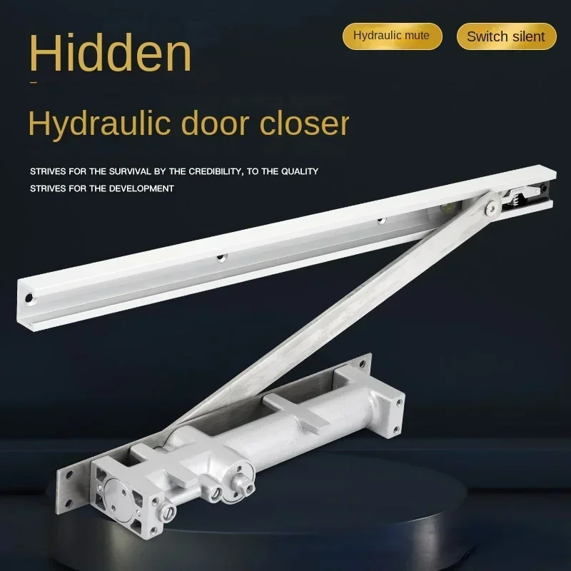 GSTARAM Hidden Hydraulic Door Closer Concealed Installation Buffer Home Improvement Hydraulic Hotel Wooden Door Closer