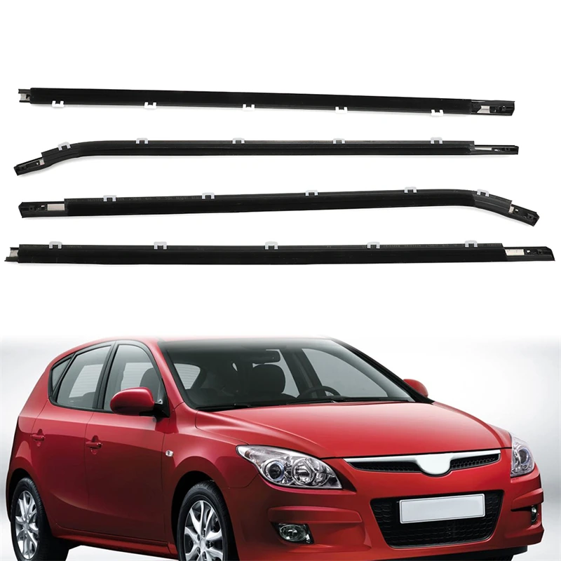 Auto okno weatherstrip pečeť pás stříhat pečetního proužky pro hyundai I30 FD poklop 2007 - 2011 2012 guma vnější okno sklo pečeť