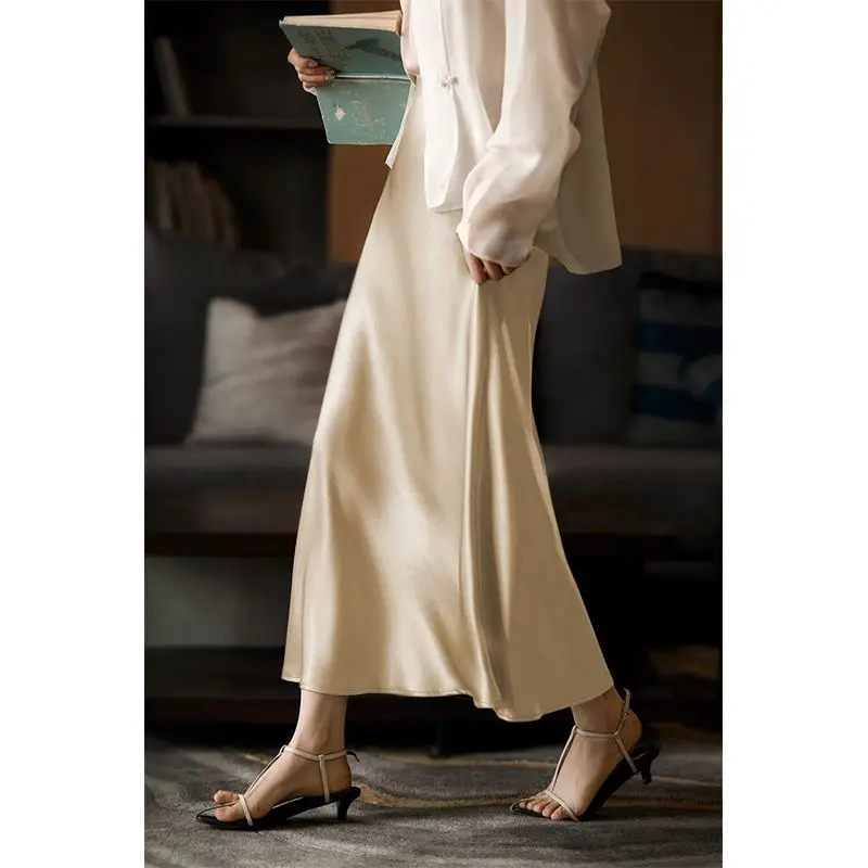 

Fashionable and Fashionable High-waisted 2025 Summer New Slim Mid-length Hip A-line Fishtail Skirt