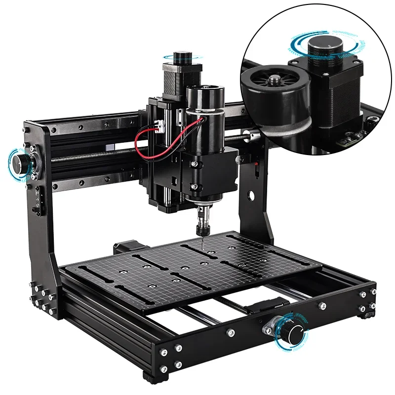 Lingyue Multifunctional CNC Router Machine 3020 Plus XYZ Working Area 300 X 200mm With Z Probe Diy Laser Engraving Milling Machi