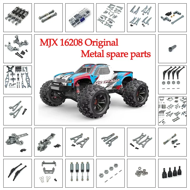 

Запасные части Mjx Hyper Go 16207 16208 16209 H16H, модифицированные автомобили для дрифта с дистанционным управлением, металлические обновленные аксессуары