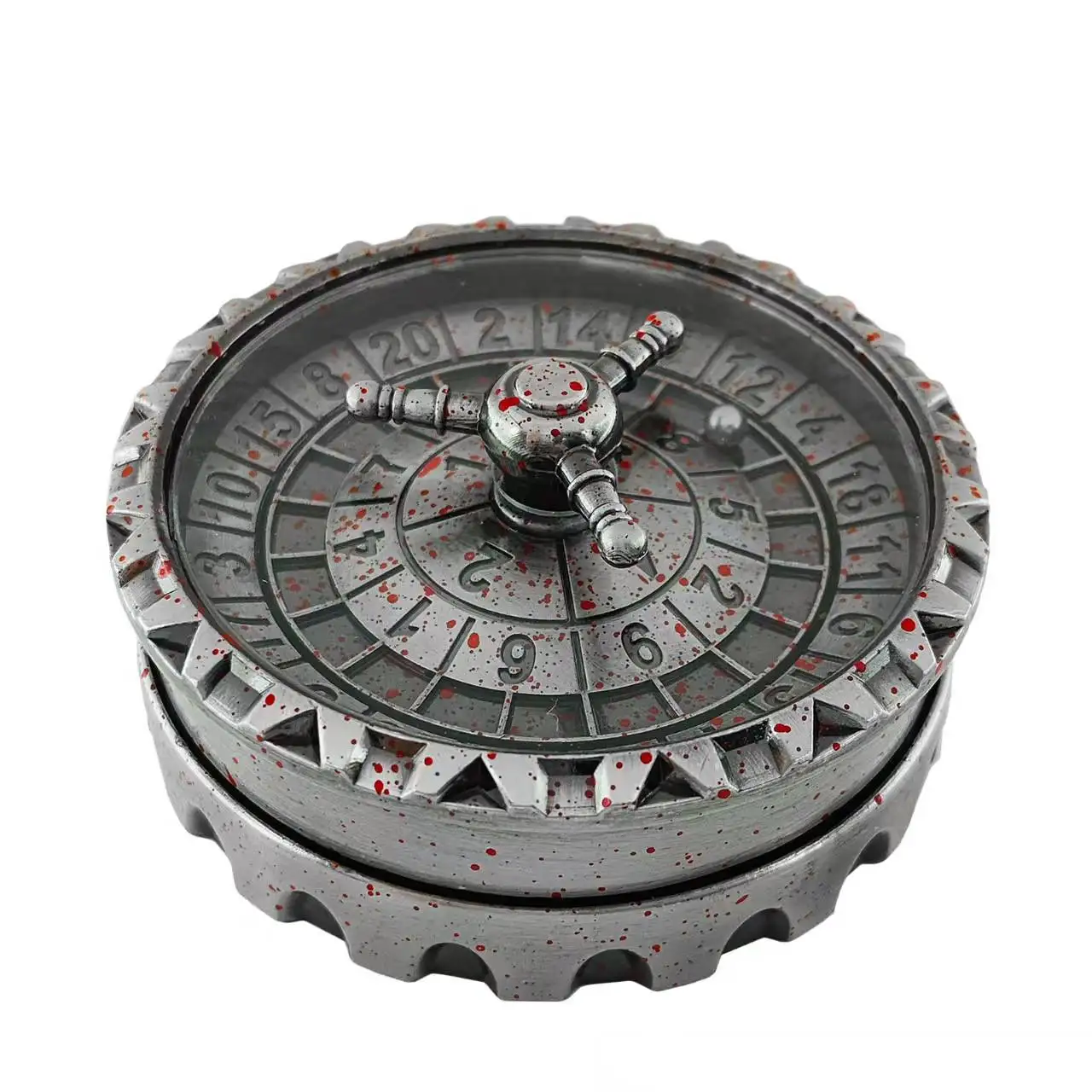 

7 in 1 Rotating Roulette Dice Multi-faceted metallic Gyro dices TRPG role-playing D&D for Dungeons & Dragons Dice D20