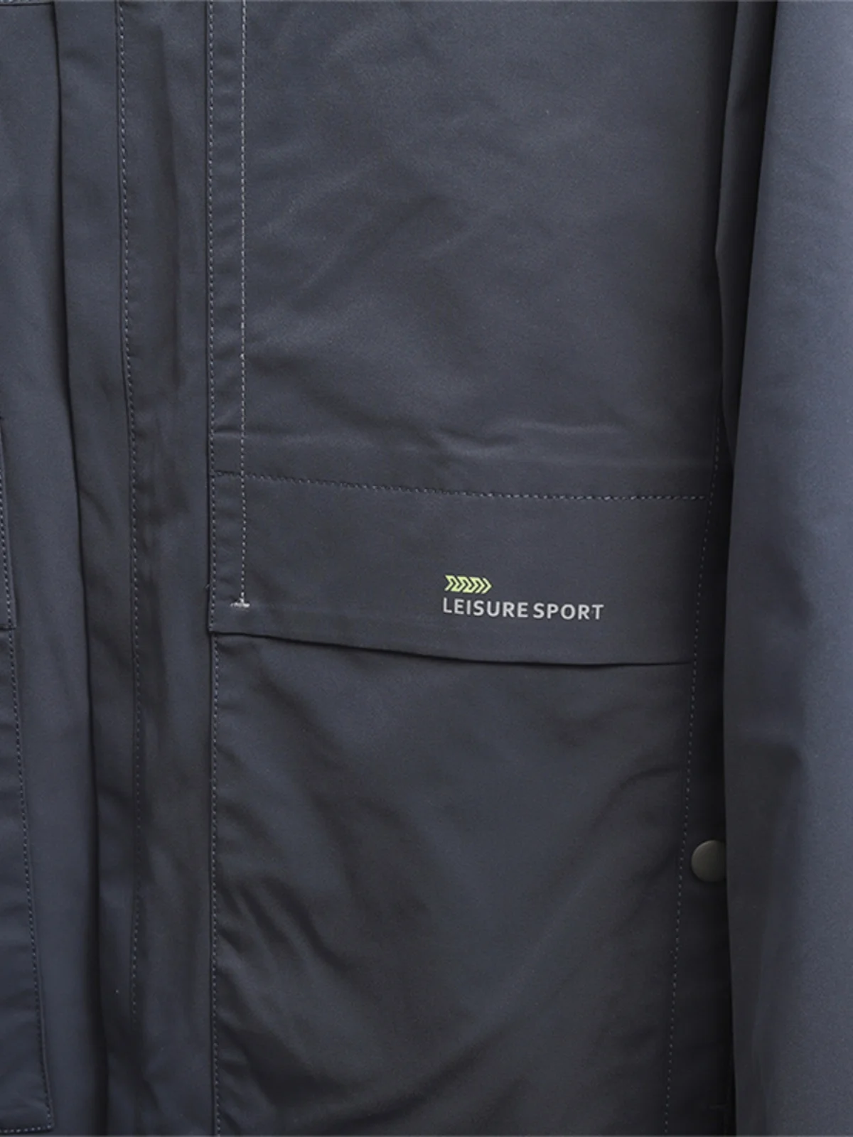 

Double-Sided Wearable Busin Casual Men's Jaet Stand Collar Autumn Outerwear Elastic Hem Long Sve Zipper Closure