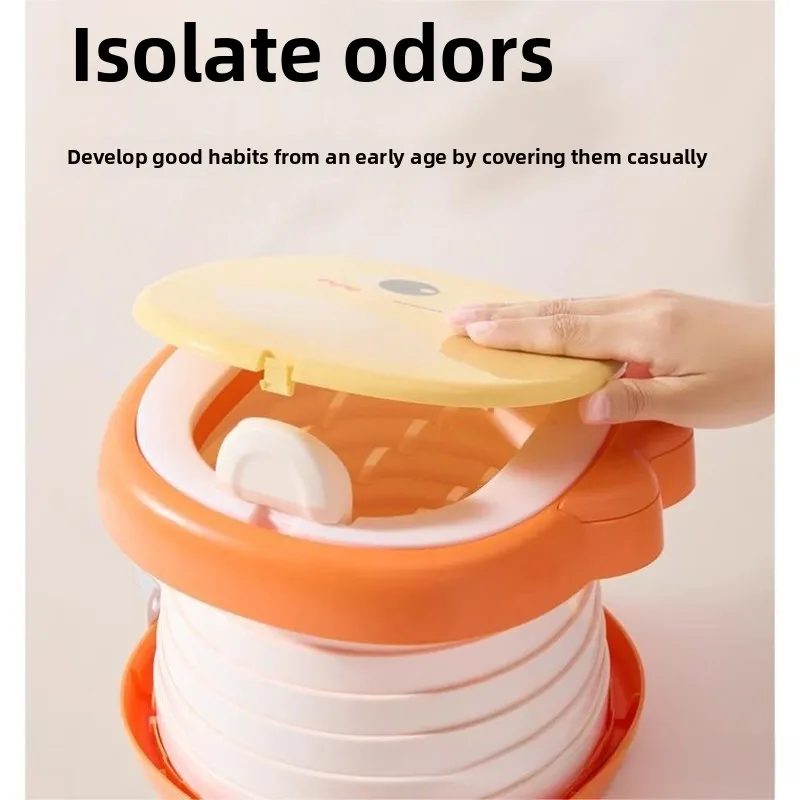 Children's Outdoor Foldable Small Toilet Stool Portable Children's Urinal Male and Female Baby Travel Car Toilet