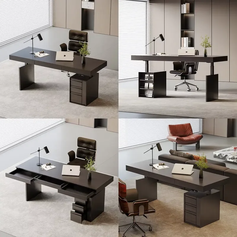 Home Light Modern Office Desk Adjustable Electric Lifting Computer Desk Minimally Designed Study Desk