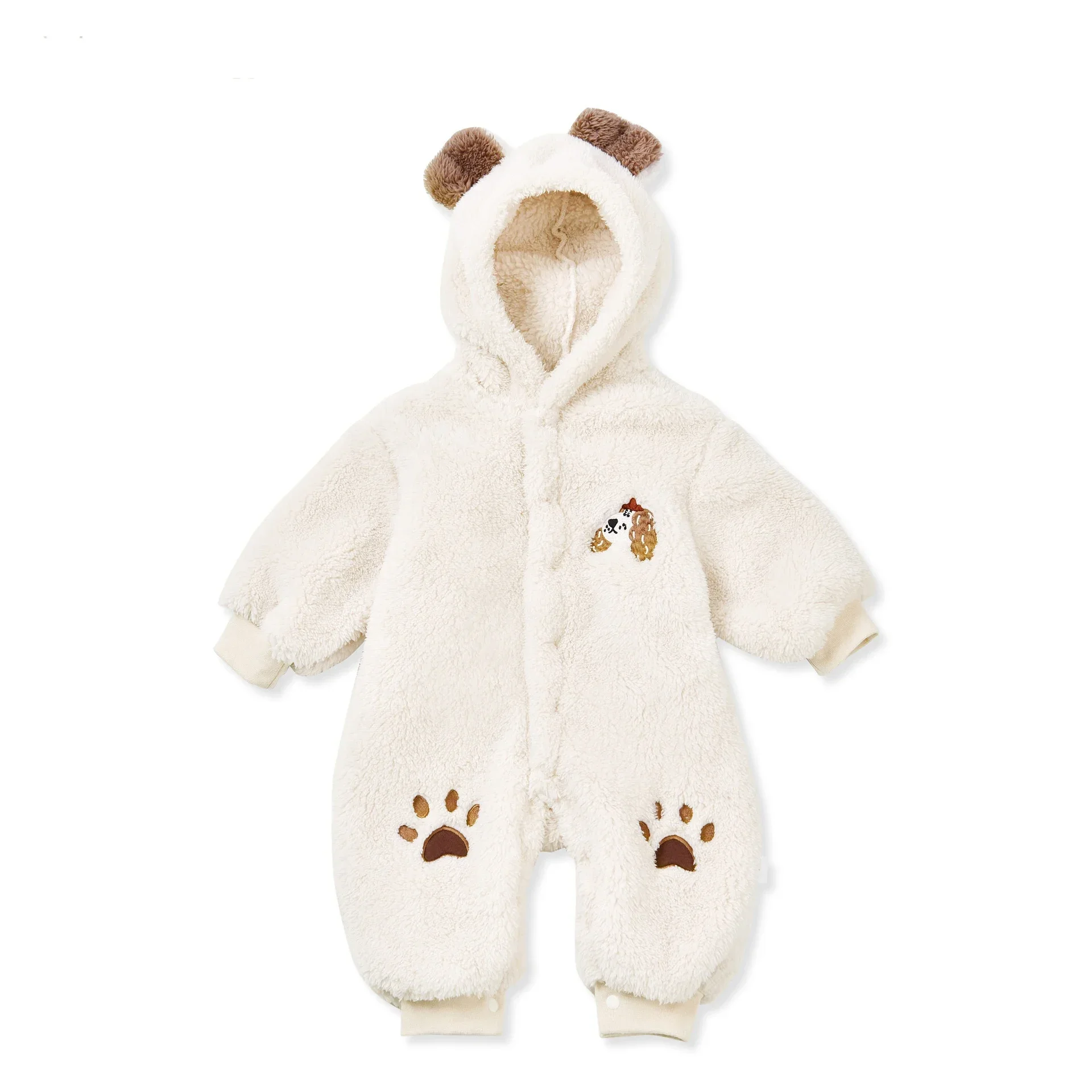 Newborn Baby Boys Clothing Animal Cartoon Hooded Jumpsuit Winter Baby Pajamas Onesies Kids Sleepwear Newborn Baby Pyjamas 3 6 9M