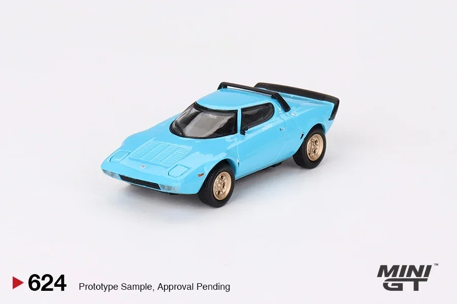 MINI GT 1:64 Lancia Stratos HF Stradale Azzuro Chiaro  Diecast Model Car