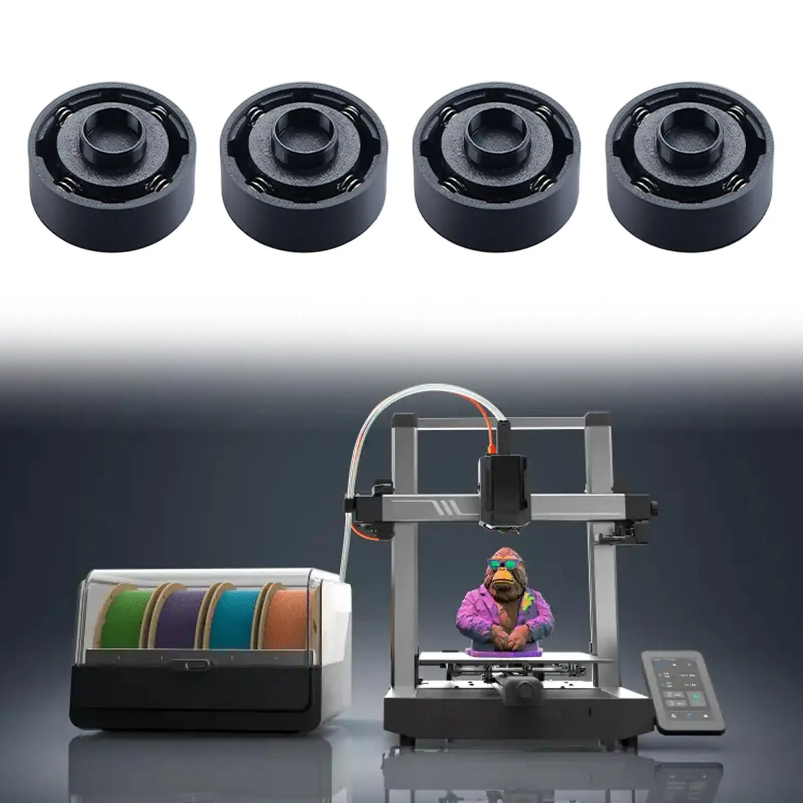 

4Pcs Anti Vibration Foot Pads 3D Printer Parts Easy to Install Nonslip
