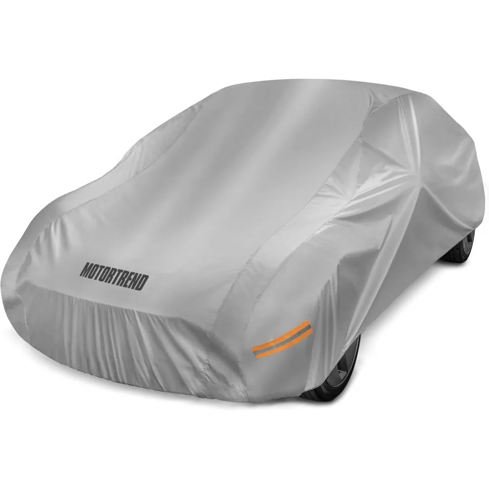 

Heavy-Duty Waterproof Car Cover for All Weather Protection: Ideal for Trucks, SUVs, and Cars Against Snow, Rain, Sun, and UV Ray
