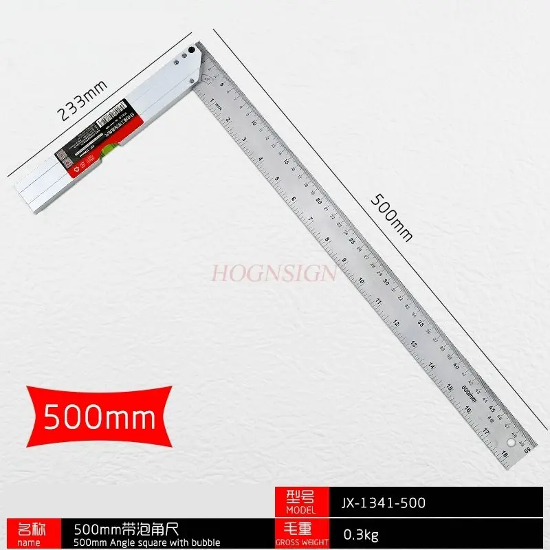 1pcs-thickened-stainless-steel-angle-ruler-woodworking-angle-ruler-l-shaped-ruler-90-degree-curved-ruler