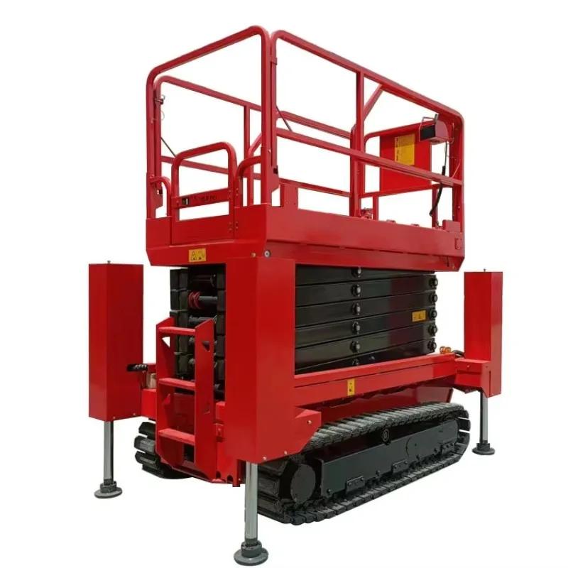 YG Mobile Hydraulic Track Scissor Lift Work Platform Hydraulic Shear Forklift for Multiple Work Environments
