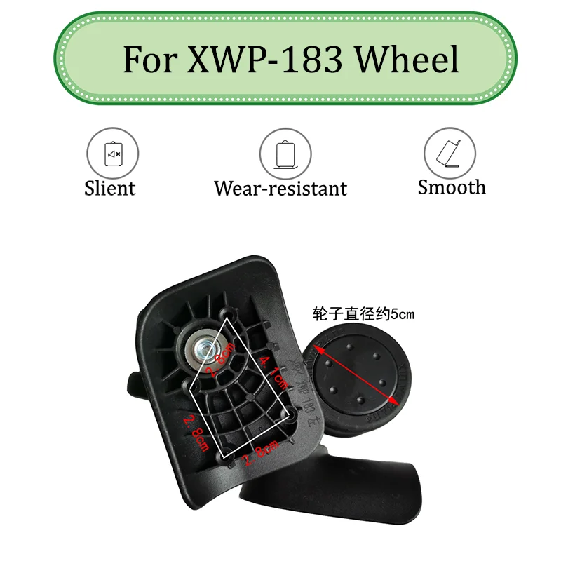 

For XWP183 Universal Wheel Replace The Luggage With Quiet Wear-resistant Push-pull Smooth Shock Absorption Replacement Accessory