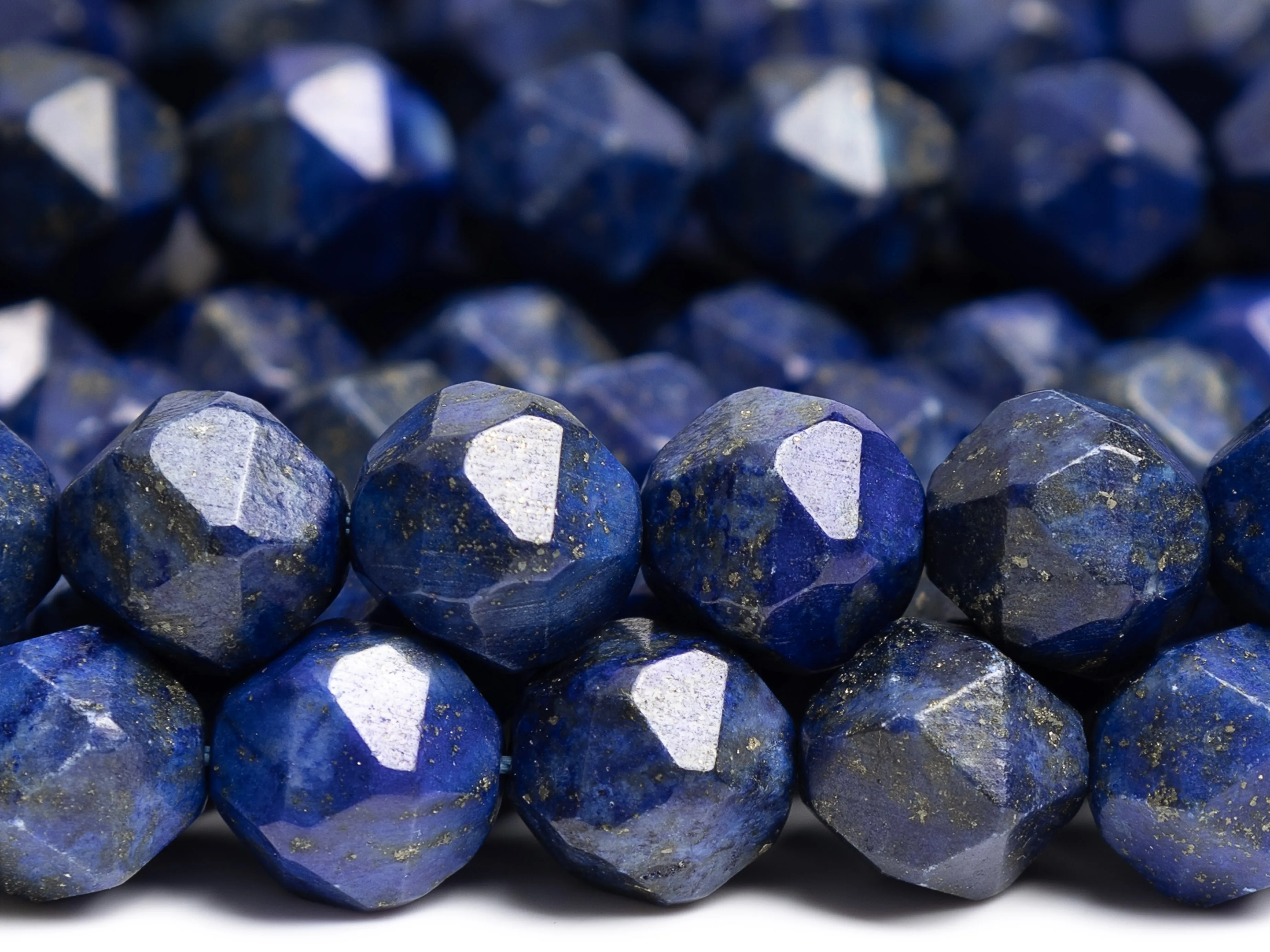 

Natural Blue Lapis Lazuli Beads Star Cut Faceted Gemstone DIY Full Strand Loose Beads for Jewelry Making Wholesale Accessories