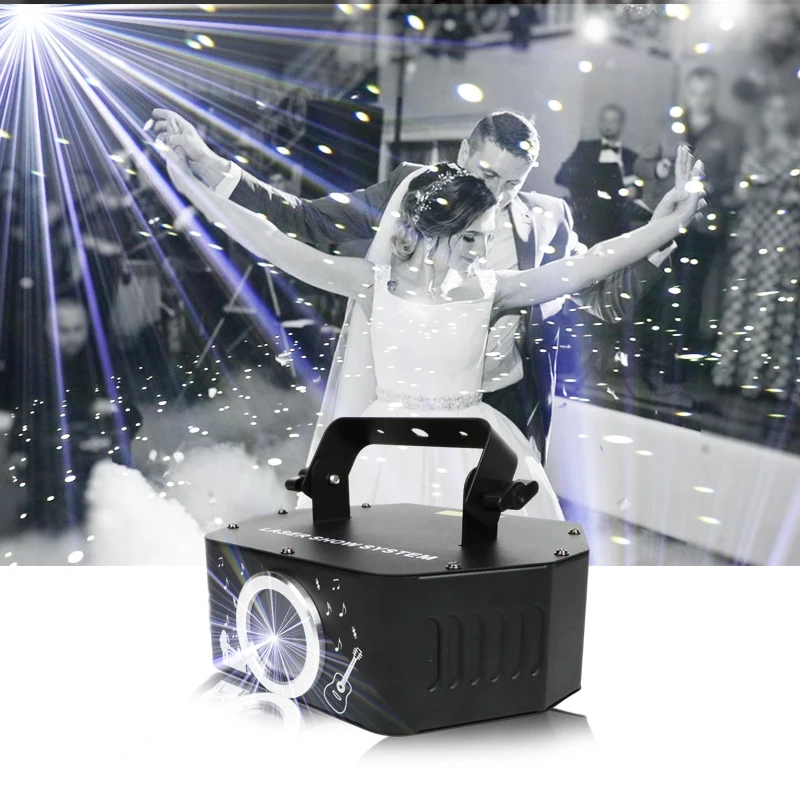 Romantic Wedding Christmas Children's Story Decoration 2w Snowfall Firefly Mixed Effect Party Light DMX White Laser Party