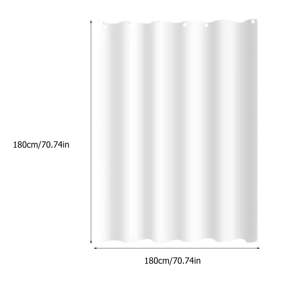 

Waterproof Shower Curtain Bath Tub Partition Decorative Curtains 100x180cm Washable Non_fading Durability Home Hotel