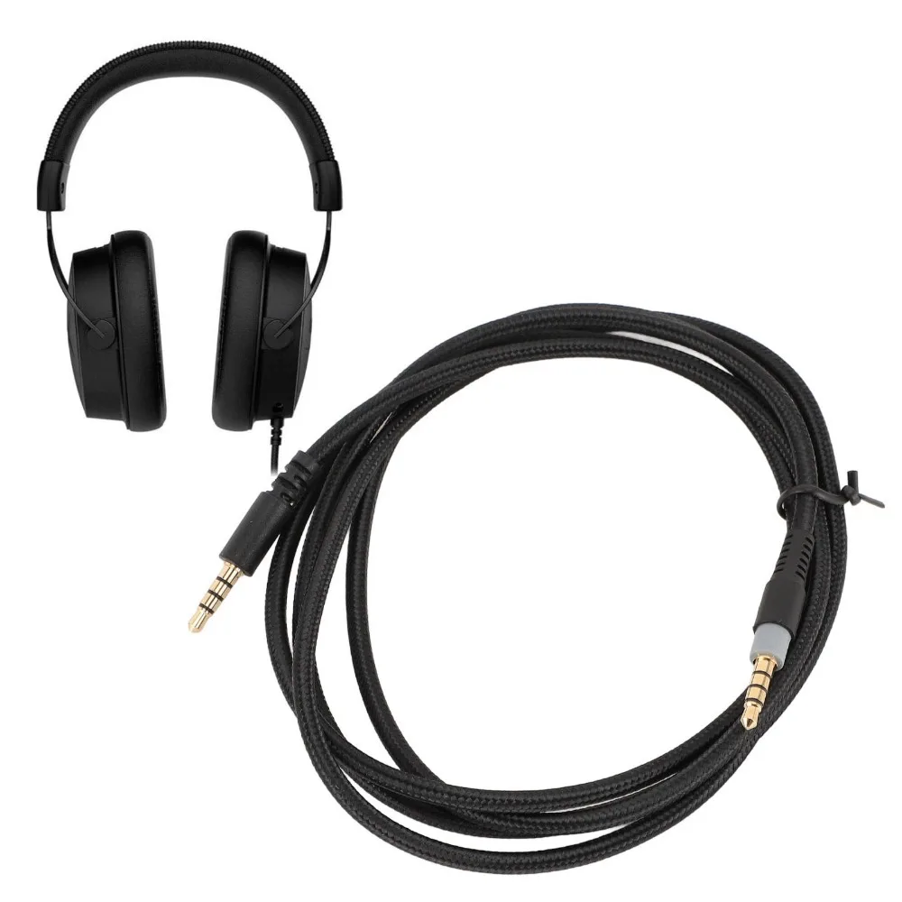 Gold Plated Plug 3.5mm Male to 3.5mm Male Cable 4.9ft Braided Headphone Cable for Cloud Alpha Cloud Mix Cloud