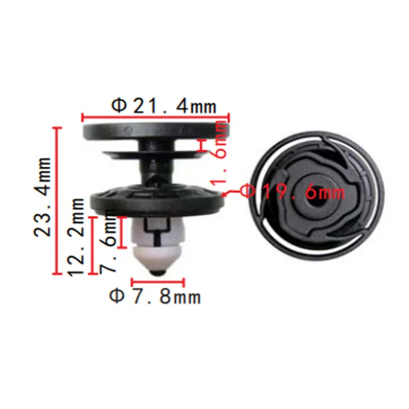 10 قطعة 8 مللي متر سيارة البلاستيك السحابة كليب 3CN868243 الداخلية مجلس كليب لشركة فولكس فاجن فيلوران ID3 ID4 جولف T-ROC