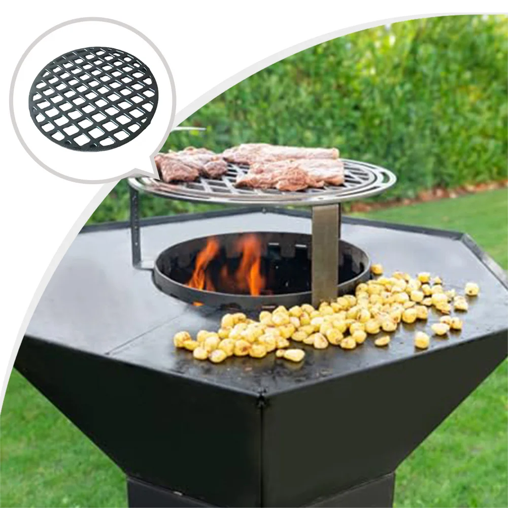30cm Round Cast Iron Grill With Holes Black Barbecue Net For Dynamic Centre Nestor BBQ Outdoor Cooking Party Accessories