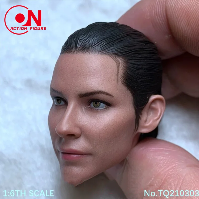 1/6 مقياس TQ 210303   Evangeline Lilly رئيس نحت PVC رئيس نحت نموذج صالح 12 ''أنثى الجندي عمل الشكل دمى الجسم