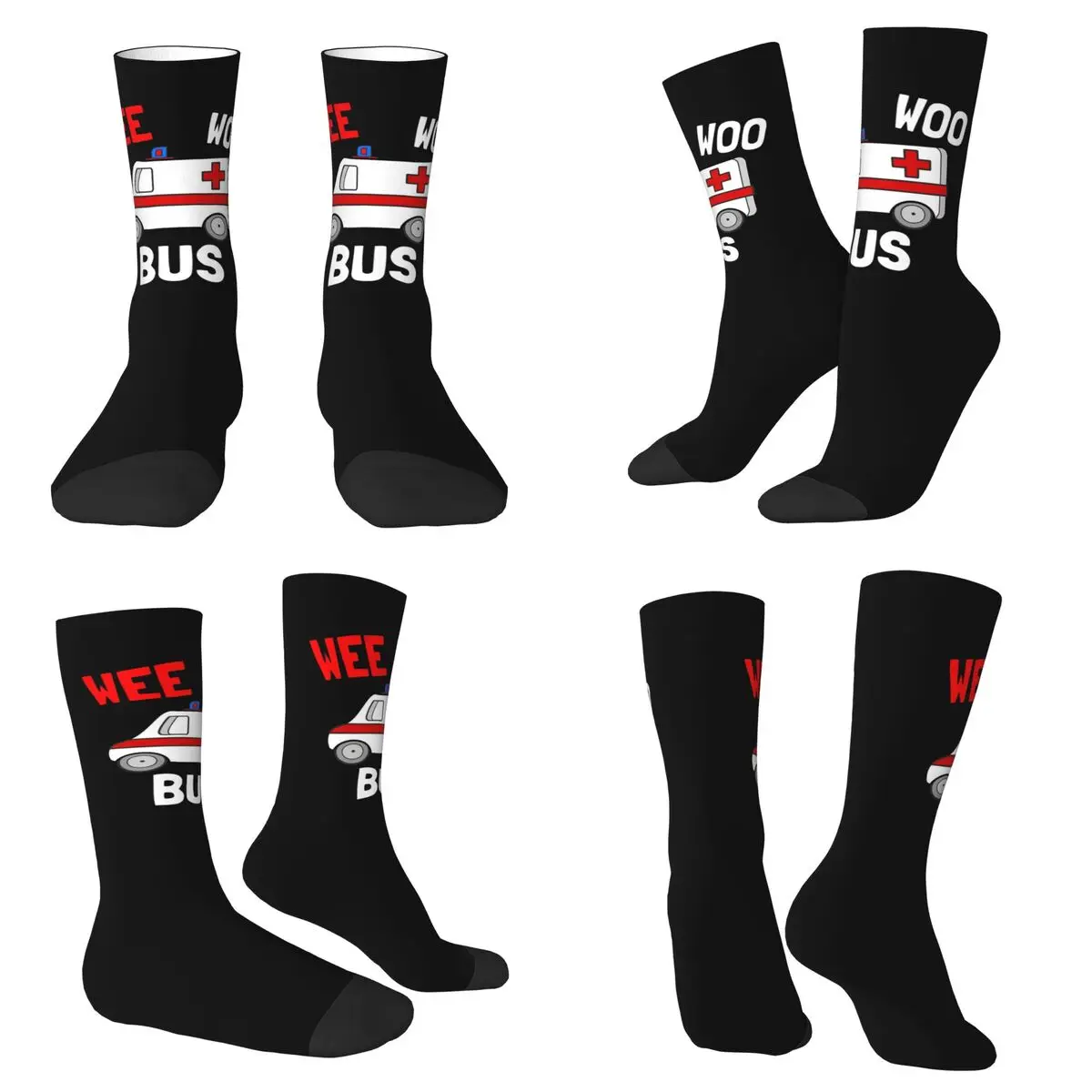 

Носки с рисунком скорой помощи, медицинские носки в стиле Харадзюку, супермягкие носки на все сезоны, длинные носки для мужчин и женщин, подарок на День святого Валентина